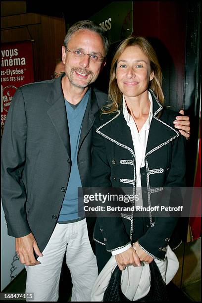 Christophe Rossignon and Nathalie Bloch Laine - premiere of the movie "Je vais bien, ne t'en dais pas" by Philippe Lioret at the Gaumont cinema on...