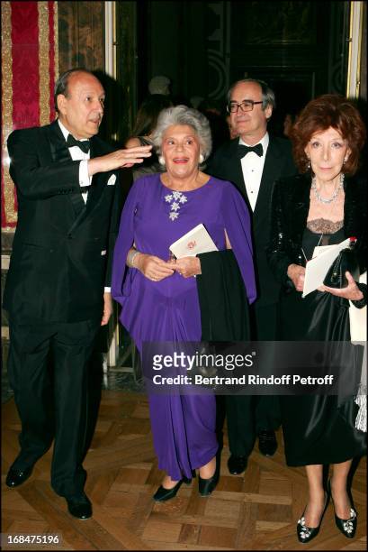 Ambassador of Argentina, Archibald Lanus, Baroness Philippine De Rothschild, Jean Pierre De Beaumarchais and Charlotte Aillaud at Dinner To Benefit...