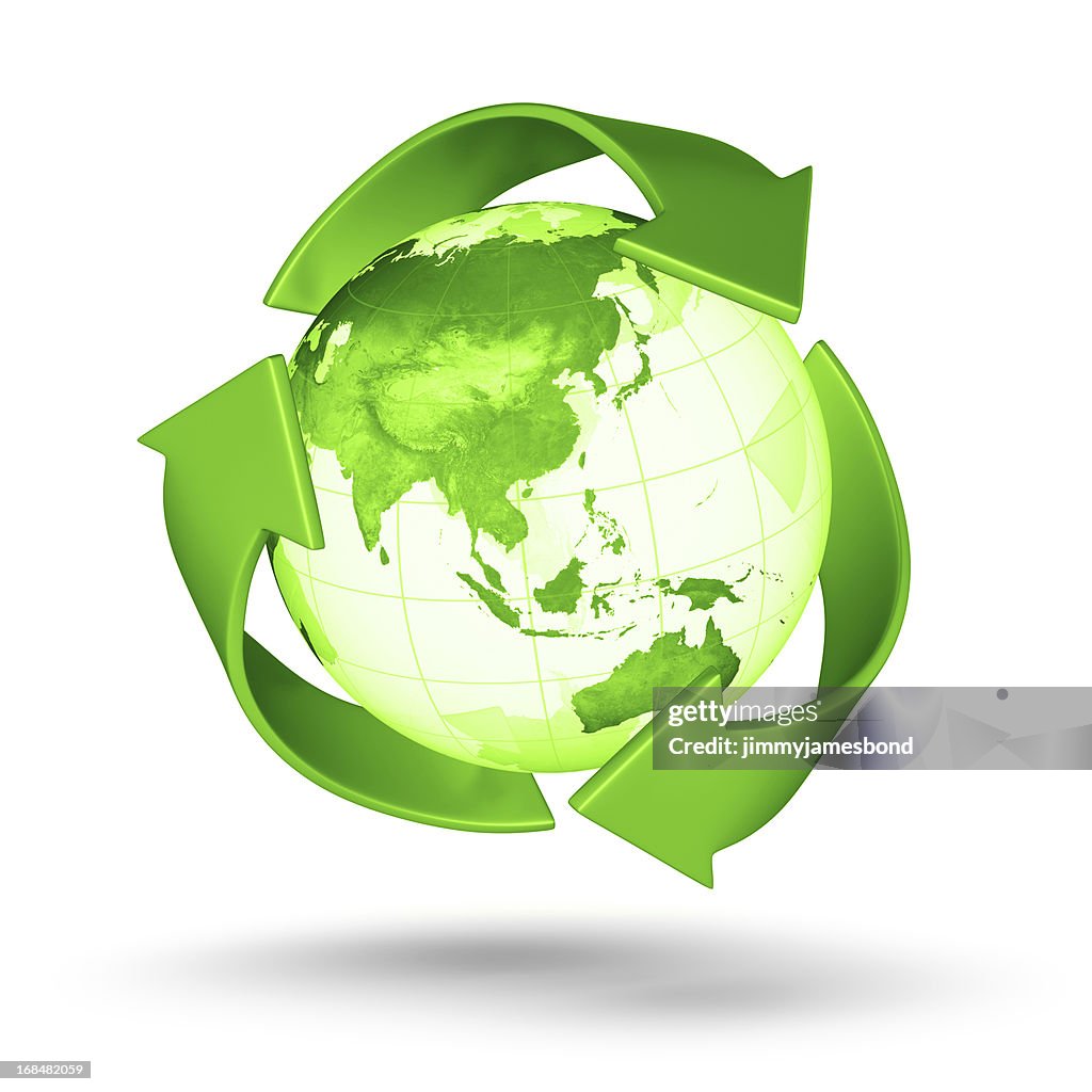 Recycle Earth - Asian Eastern Hemisphere