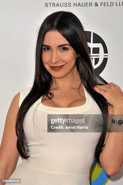 Mayra Veronica arrives at the Coalition To Abolish Slavery and Trafficking's 15th Annual From Slavery to Freedom gala at the Sofitel Hotel on May 9,...