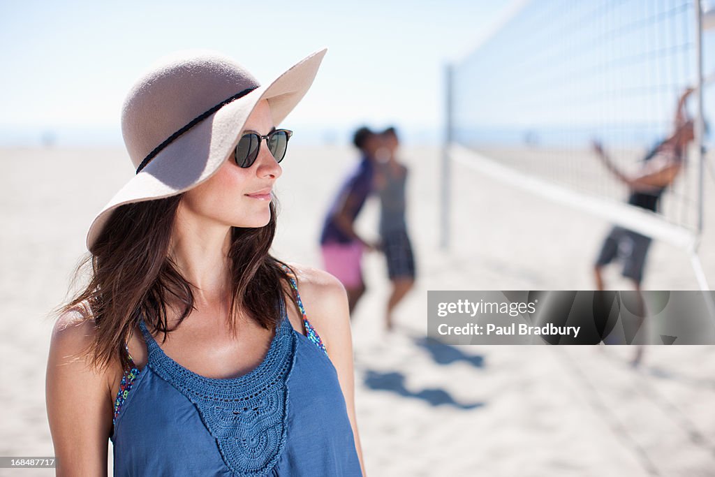 Woman on beach