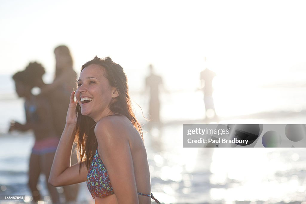 Woman on beach