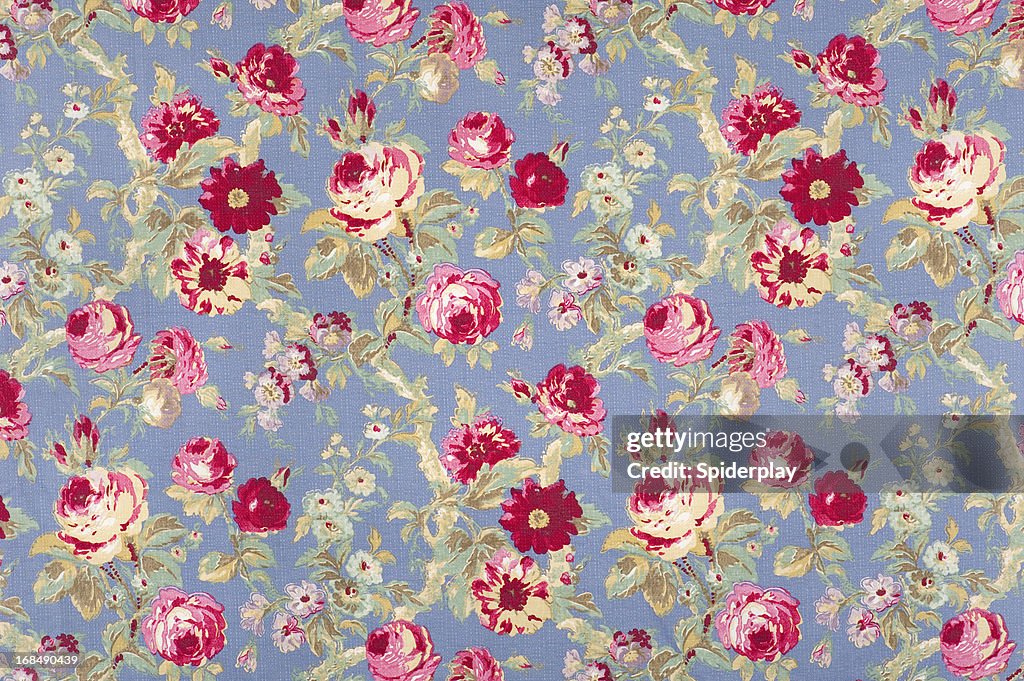 Halifax Rose Antique Floral Fabric