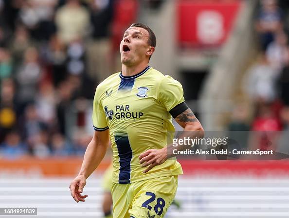 Preston North End's Milutin Osmajic in action during the Sky Bet ...