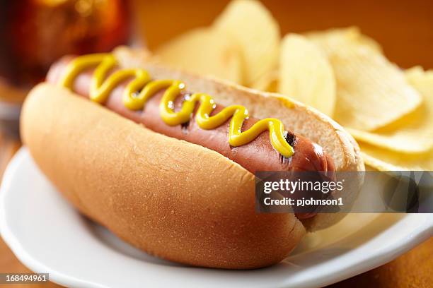 cachorro-quente - hot dog - fotografias e filmes do acervo