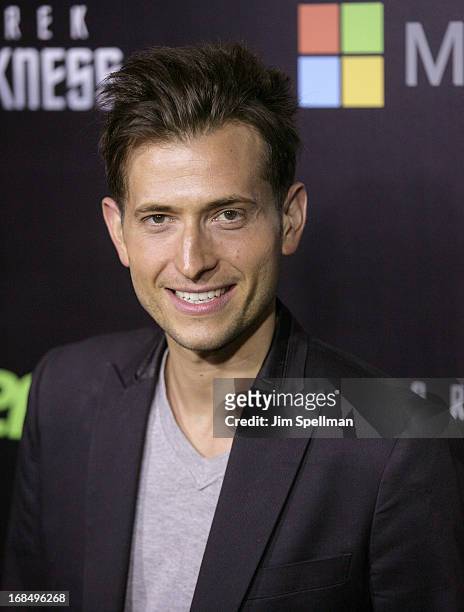 Singer Peter Cincotti attends the "Star Trek Into Darkness" screening at AMC Loews Lincoln Square on May 9, 2013 in New York City.