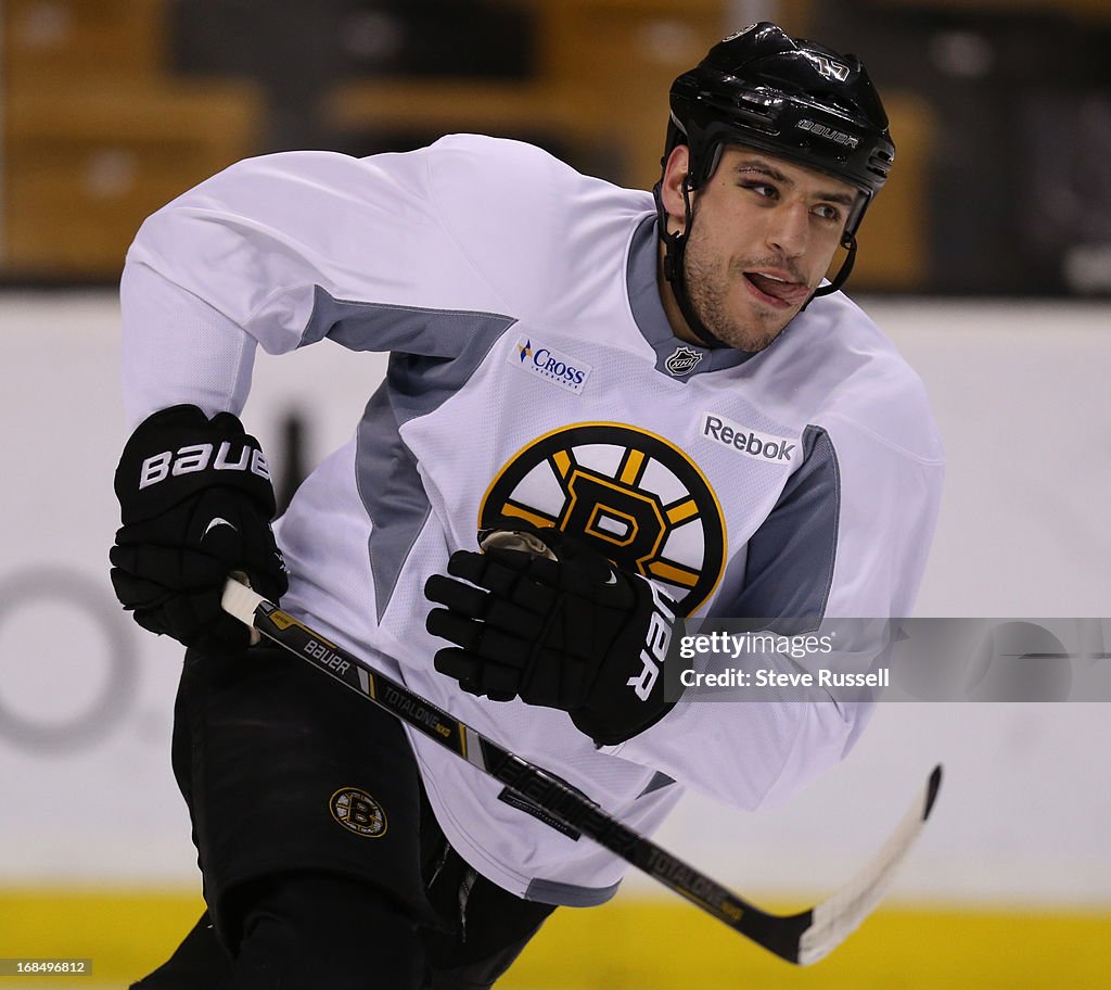 Boston Bruins left winger Milan Lucic