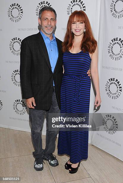 Michael J. Plonsker and Amy Yasbeck attend The Paley Center For Media Presents Los Angeles Premiere Of "American Masters Mel Brooks: Make a Noise" at...
