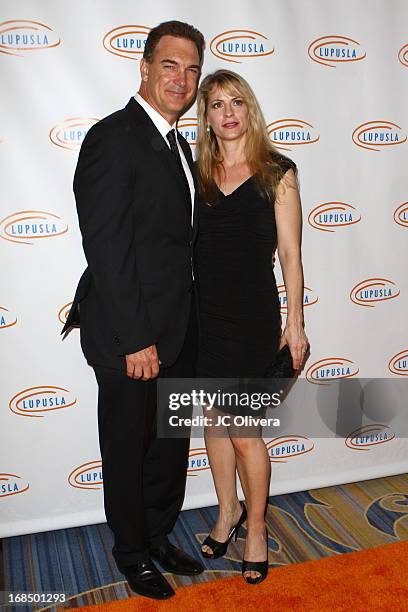 Actor Patrick Warburton and wife Cathy Jennings attend Lupus LA 13th Annual Orange Ball Gala at Regent Beverly Wilshire Hotel on May 9, 2013 in...