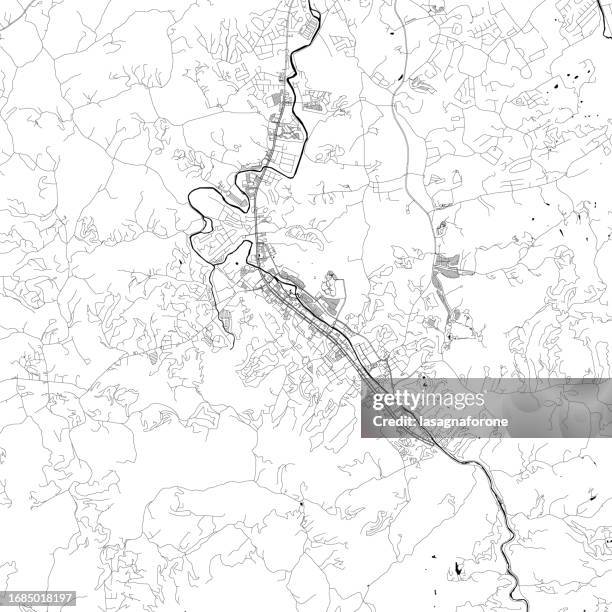 ilustraciones, imágenes clip art, dibujos animados e iconos de stock de pigeon forge tennessee, estados unidos mapa vectorial - tennessee