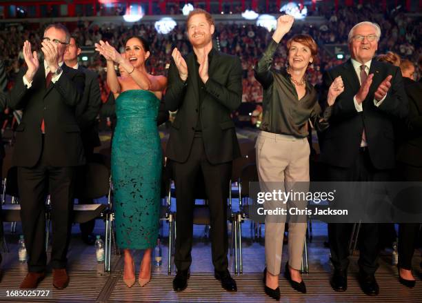 Dominic Reid, OBE Chief Executive, Meghan, Duchess of Sussex, Prince Harry, Duke of Sussex, Elke Büdenbender and German Federal President...