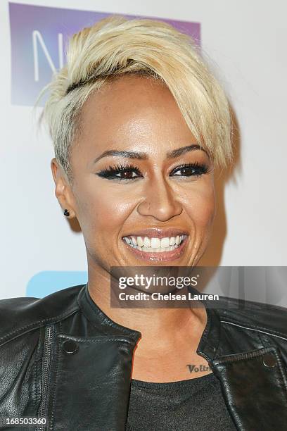 Singer Emeli Sande attends the NARM Music Biz Awards dinner party at the Hyatt Regency Century Plaza on May 9, 2013 in Century City, California.