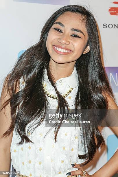 Singer / television personality Jessica Sanchez arrives at the NARM Music Biz Awards dinner party at the Hyatt Regency Century Plaza on May 9, 2013...