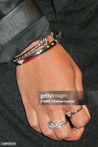 Singer Emeli Sande attends the NARM Music Biz Awards dinner party at the Hyatt Regency Century Plaza on May 9, 2013 in Century City, California.