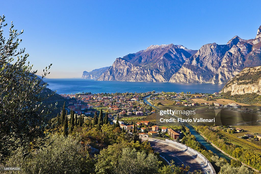 Sarca River And Lake Garda