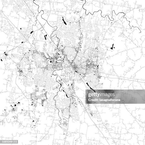 ilustraciones, imágenes clip art, dibujos animados e iconos de stock de murfreesboro, tennessee, estados unidos mapa vectorial - tennessee