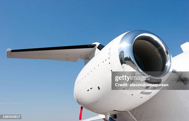 business jet - cessna citation - romp onderdeel van voertuig stockfoto's en -beelden