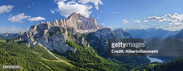 mount civetta panorama (dolomites - italy) - belluno stock pictures, royalty-free photos & images