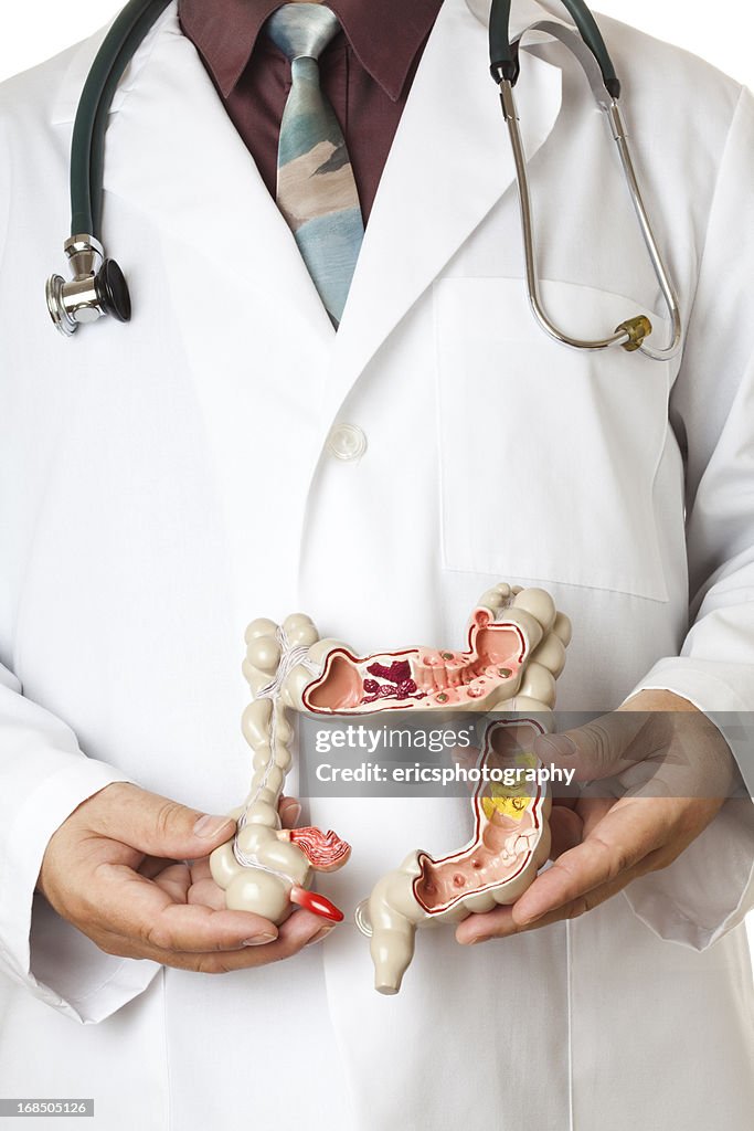 Intestino Grosso realizada por um médico.