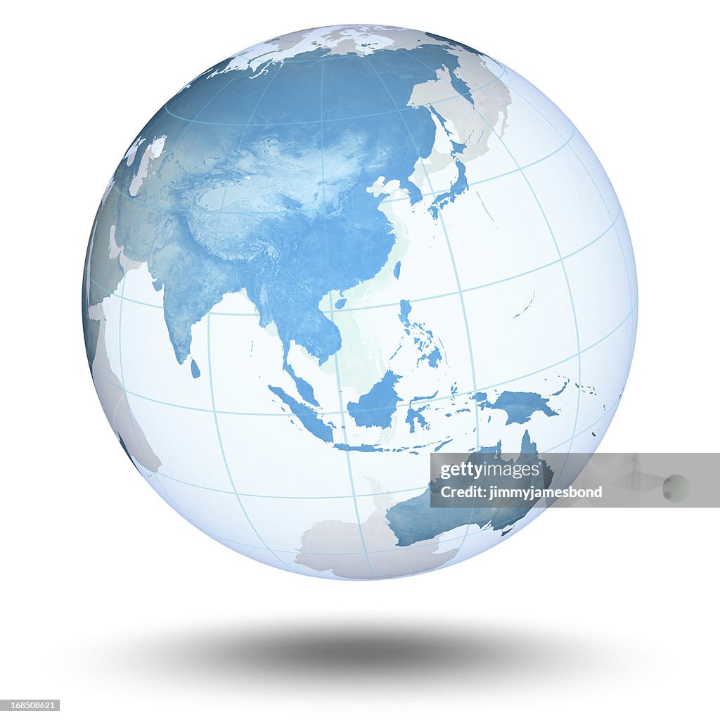 Blaue Welt-Asiatisch Eastern Hemisphere