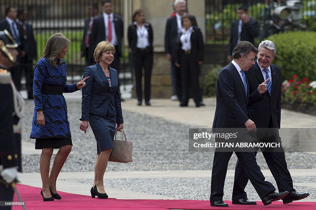 COLOMBIA-GERMANY-SANTOS-GAUCK