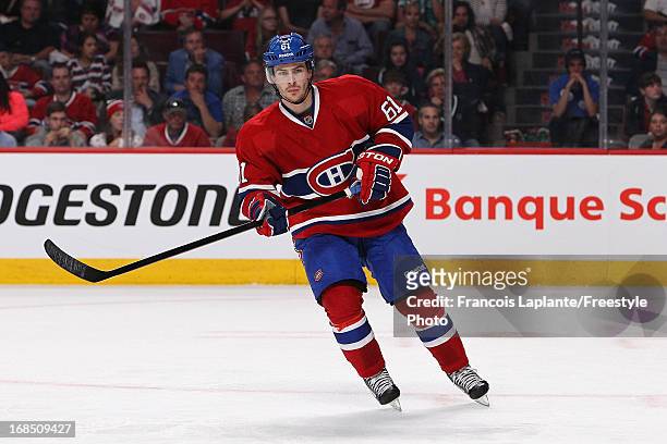 Raphael Diaz of the Montreal Canadiens skates against the Ottawa Senators in Game Five of the Eastern Conference Quarterfinals during the 2013 NHL...