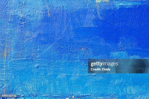 abstract painted  blue art backgrounds. - color blocking stock pictures, royalty-free photos & images