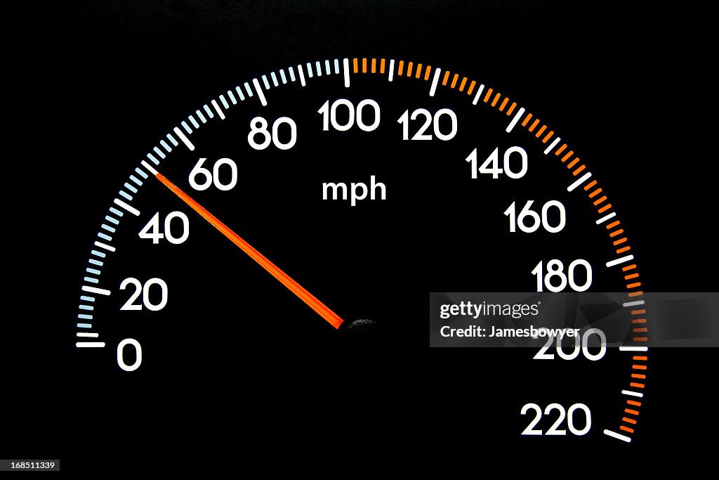 Speedometer 50 mph