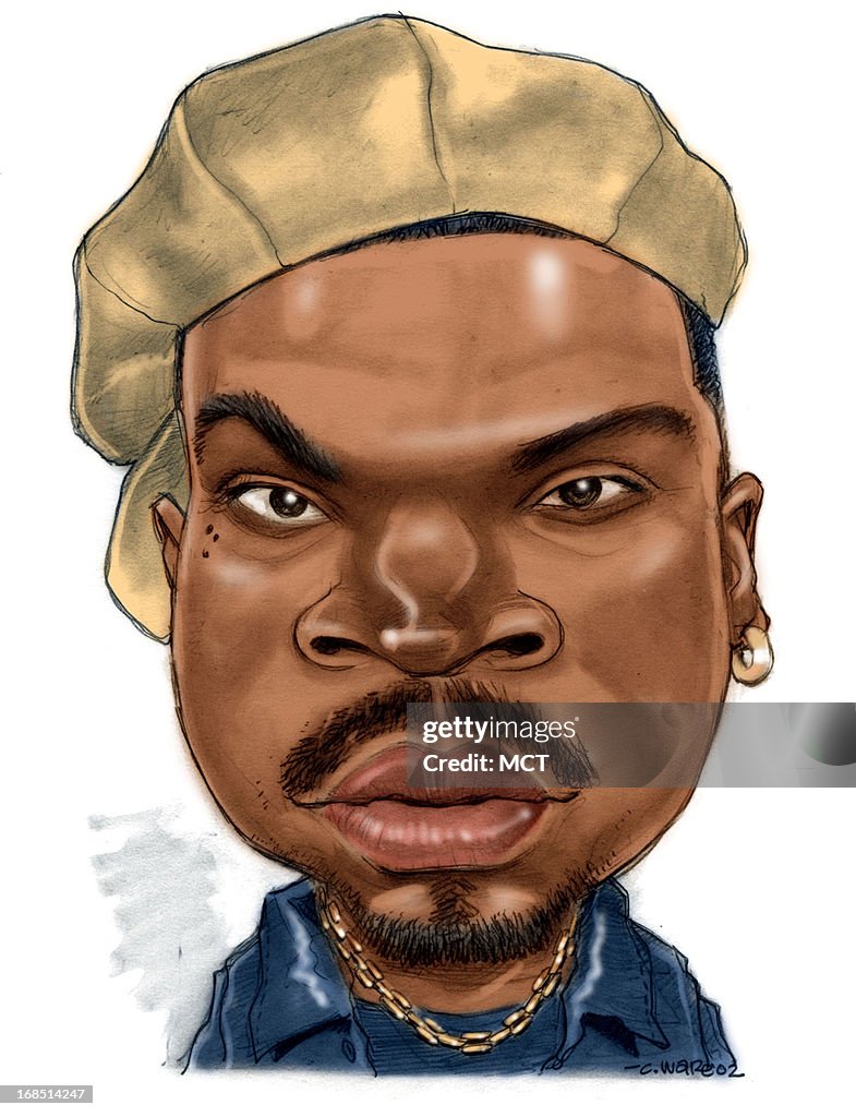 Ice Cube Rapper Color In Chris Ware color caricature of rapper/actor Ice Cube. News Photo ...