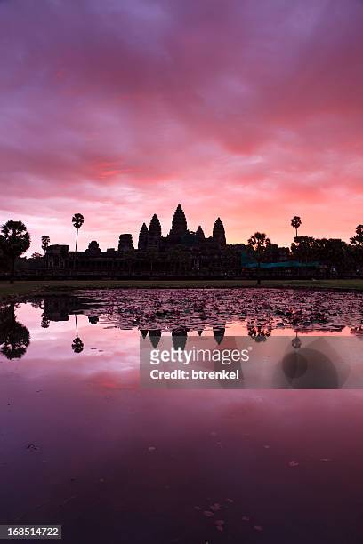 angkor wat  - panorama - angkor wat stock pictures, royalty-free photos & images