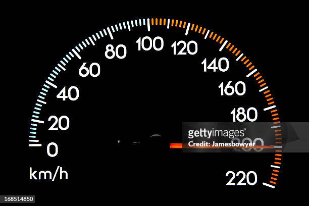 speedometer 200 kmh - 200 metre 個照片及圖片檔