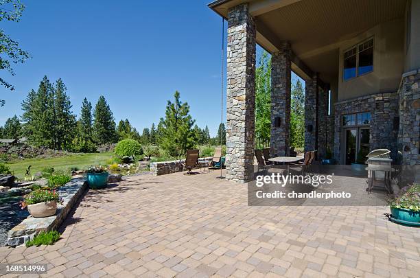 deck with a view - terrace stockfoto's en -beelden