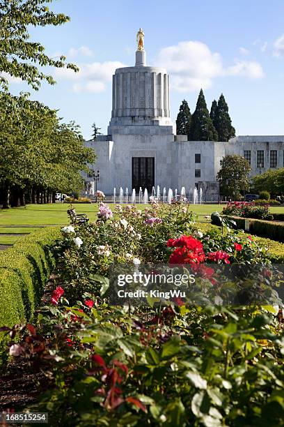 oregon state capital building - salem oregon capital stock pictures, royalty-free photos & images