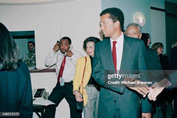 Former US tennis champion Arthur Ashe announces that he is HIV positive, New York City, 8th April 1992. Ashe contracted the virus from a blood...