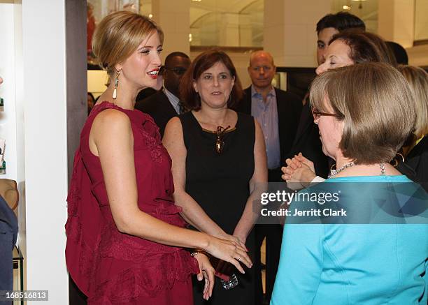 Ivanka Trump chats with guests at the Ivanka Trump Fragrance Launch at Lord & Taylor on May 9, 2013 in New York City.