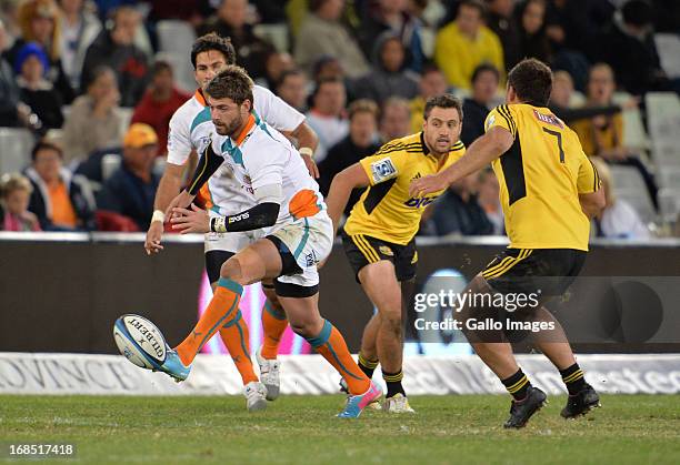 Willie le Roux during the Super Rugby match between Toyota Cheetahs and Hurricanes at Free State Stadium on May 10, 2013 in Bloemfontein, South...