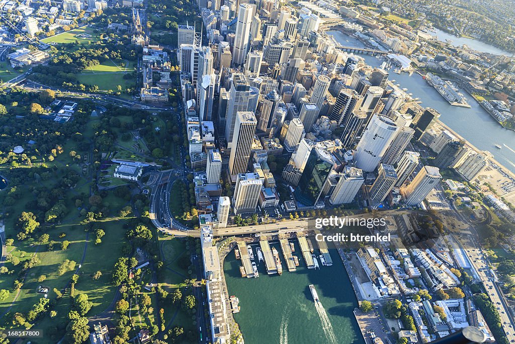 Sydney downtown - aerial view