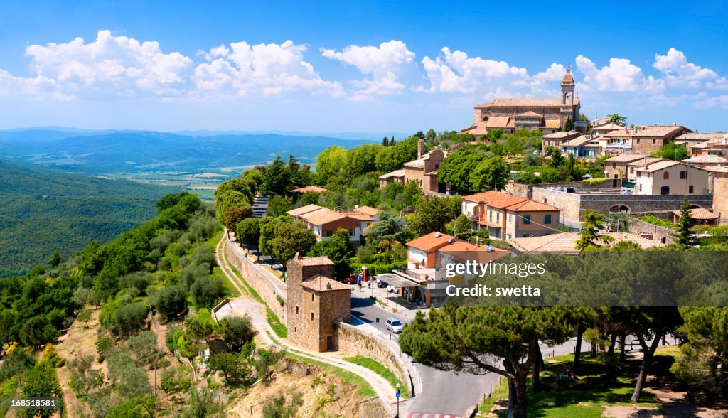 The medieval town of Montalcino