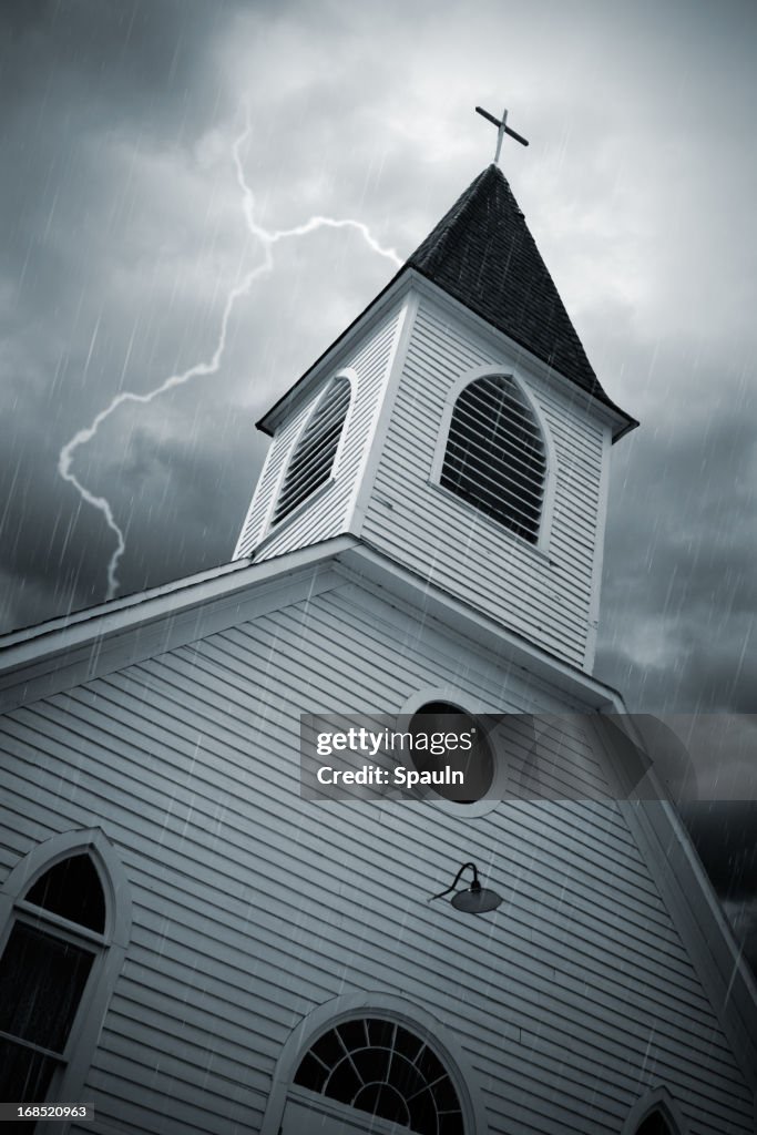 Church In Storm