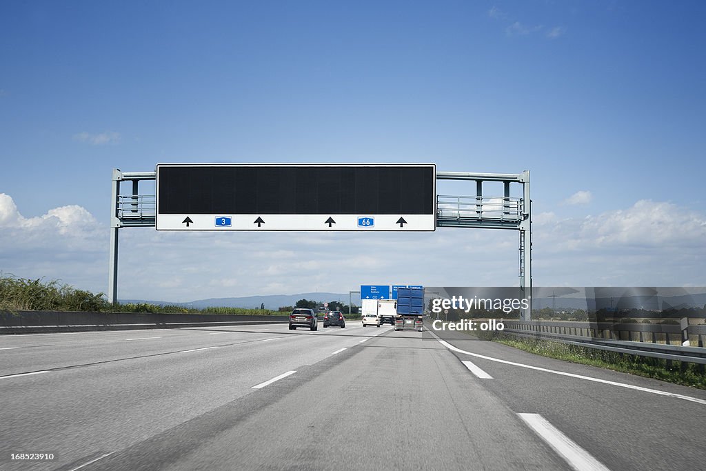 Traffic information system on german autobahn A3