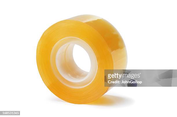 big role of adhesive tape isolated on white - adhesive tape 個照片及圖片檔