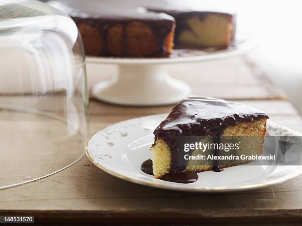 coconut cream cake - glazed food stock pictures, royalty-free photos & images