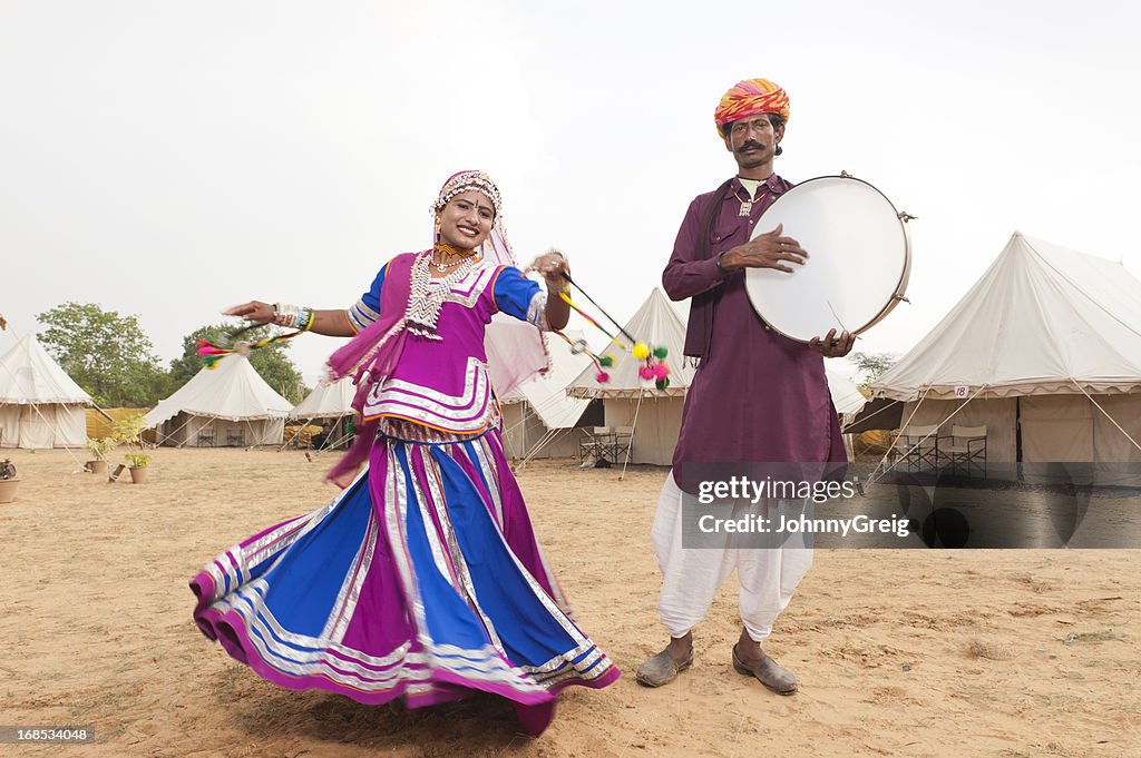 Indian Folk Dancer and Musician