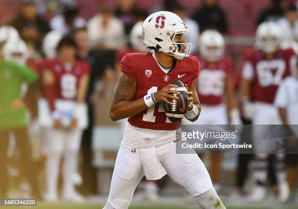 Stanford Cardinal quarterback Ashton Daniels in action in the conference game between Arizona Wildcats against the Stanford Cardinal on September 23,...