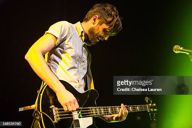 Bassist Chris Null of Dead Sara performs at El Rey Theatre on May 9, 2013 in Los Angeles, California.