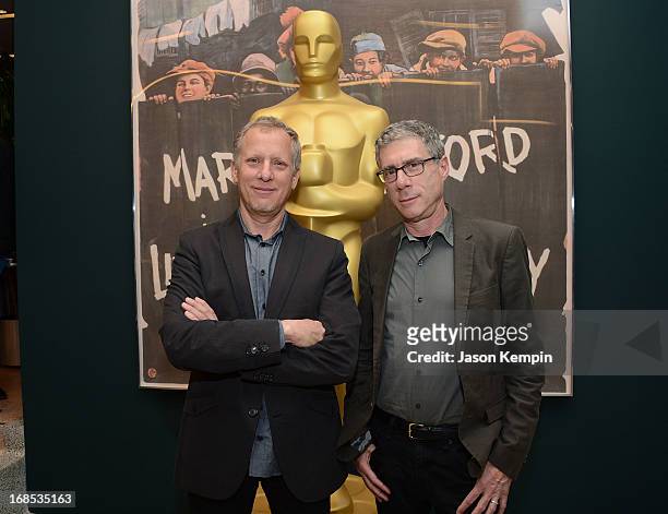 Rob Epstein and Jeffrey Friedman attend The Academy Of Motion Picture Arts And Sciences' Premiere Of "Portrait Of Jason" at Linwood Dunn Theater at...
