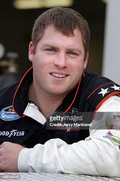 Robert Richardson Jr., driver of the North Texas Pipe/Golden Gate Casino Chevrolet, during practice for the NASCAR Nationwide Series Sam's Town 300...