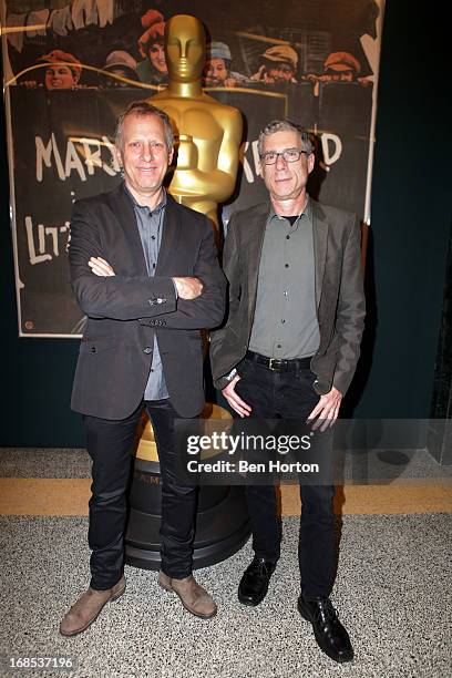 Producer Rob Epstein and filmmaker Jeffrey Friedman attend the Academy of Motion Picture Arts and Sciences' special screening and discussion of...