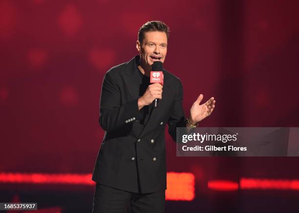 Ryan Seacrest onstage at the 2023 iHeartRadio Music Festival at the T-Mobile Arena on September 23, 2023 in Las Vegas, Nevada.