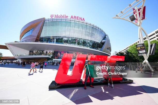 General view outside T-Mobile Arena prior to the Noche UFC event on September 16, 2023 in Las Vegas, Nevada.